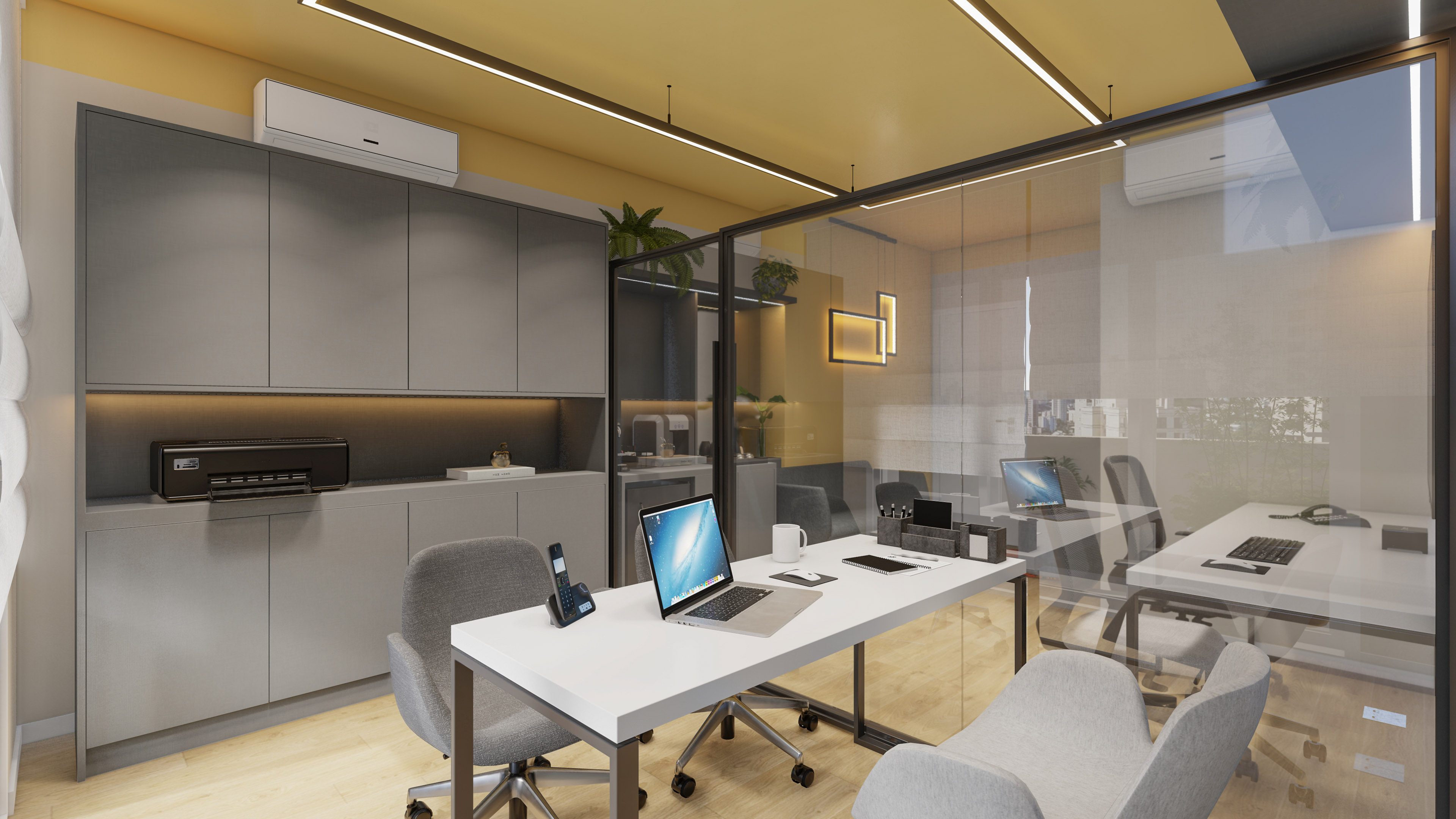 Escritório funcional - Guarulhos - SP Satyaarquitetura